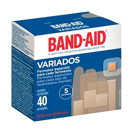 BAND AID VARIADOS C/ 40 UNID