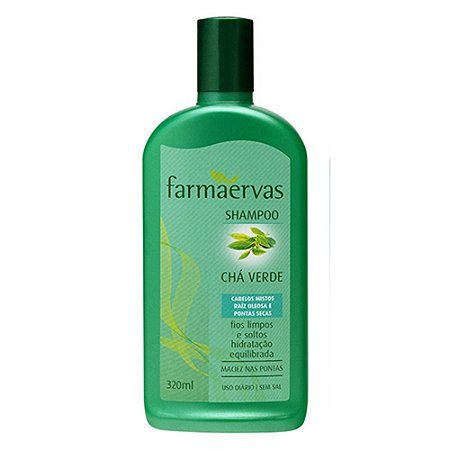 Shampoo Farmaervas 320ml Cha Verde