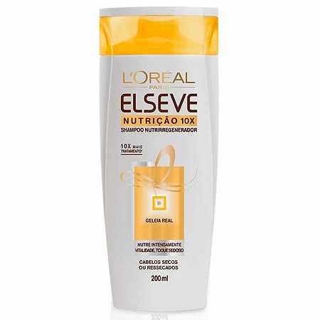 Shampoo Elseve 200ml Nutriçao 10x Geleia Real