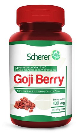 Goji Berry 400mg c/60 Cápsulas Scherer