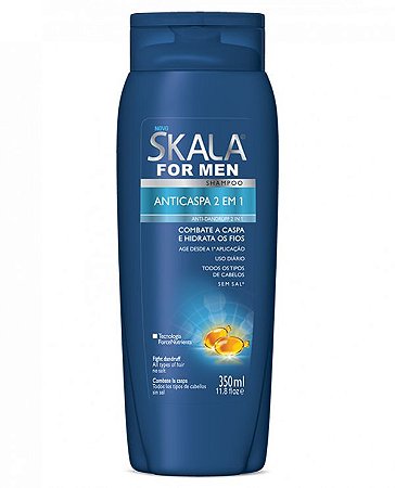 Shampoo Skala Anticaspa For Men 2x1 350ml