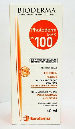 PHOTODERM MAX FPS 100 FLUIDO 40ML SEM PERFUME