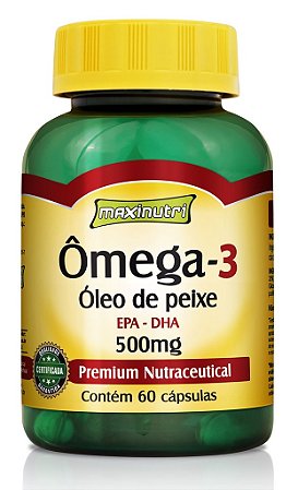 OMEGA 3 500MG CAPS C/60 MAXINUTRI