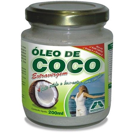 Óleo de Coco Mediervas Líq Extra-Virgem 200mL