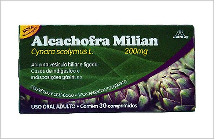 ALCACHOFRA MILIAN 200MG 30CPR - MULTILAB