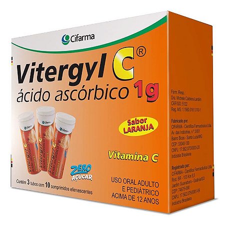 Acido Ascorbico - VITERGYL C 1G  30cpr