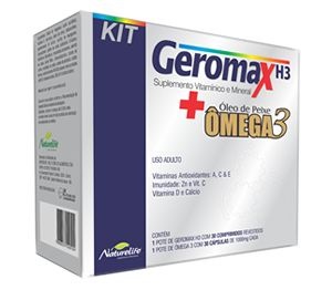 GEROMAX H3 30cpr + OMEGA3 30cps - Naturelife