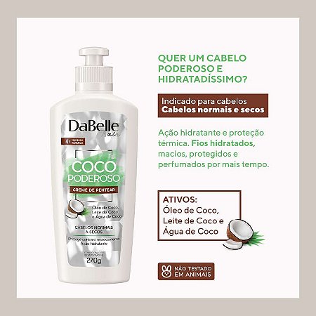 CREME DE PENTEAR DABELLE COCO PODEROSO 270G