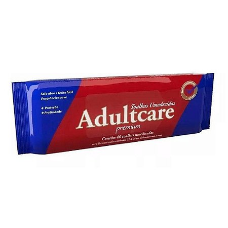 Toalha Umedecida AdultCare Premium 40un