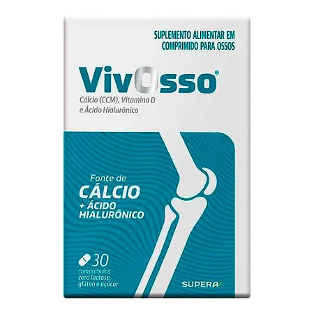 CALCIO, VIT D, AC. HIALURONICO -VIVOSSO 30CPR SUPERA