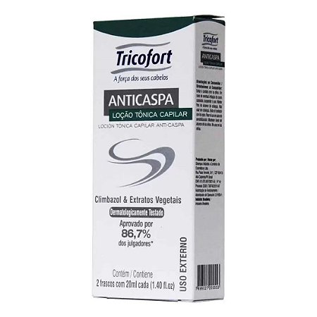 TRICOFORT TONICO CAPILAR ANTICASPA 2 FRASCOS DE 20ML CADA