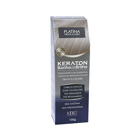 KERATON BANHO DE BRILHO SEM AMONIA PLATINA 100G