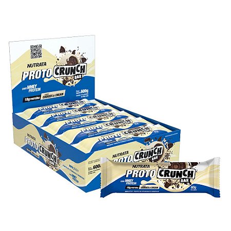 CAIXA PROTO CRUNCH BAR NUTRATA - 8UN