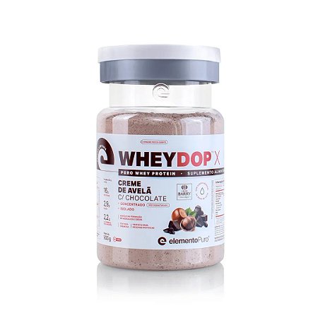 WHEYDOP X CREME DE AVELÃ COM CHOCOLATE ELEMENTO PURO - 900G