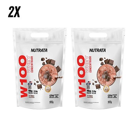 COMBO NUTRATA - 2x W100 NUTRATA 900G (1,8KG TOTAL)