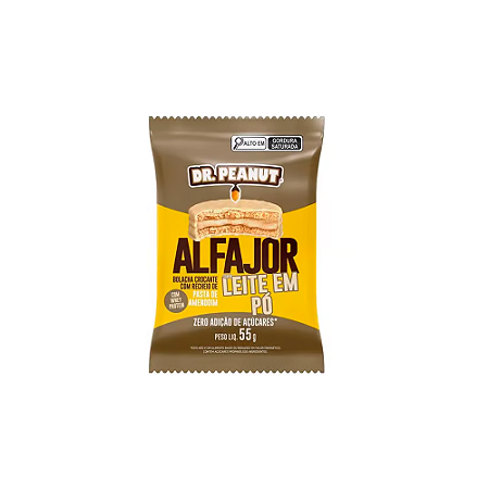 Curitiba Suplementos - Suplementos Alimentares - Alfajor Dr. Peanut (55g) Dr  Peanut