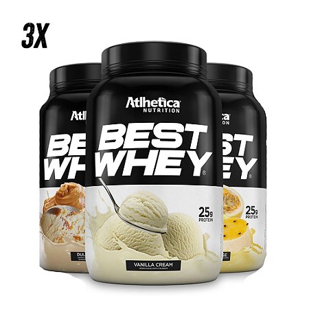 COMBO - 3x BEST WHEY ATLHETICA - 900G