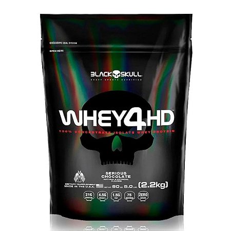 WHEY 4HD REFIL BLACK SKULL - 2,2KG