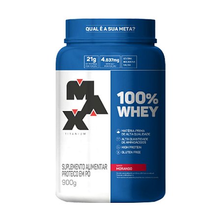 100% WHEY MAX TITANIUM - 900G