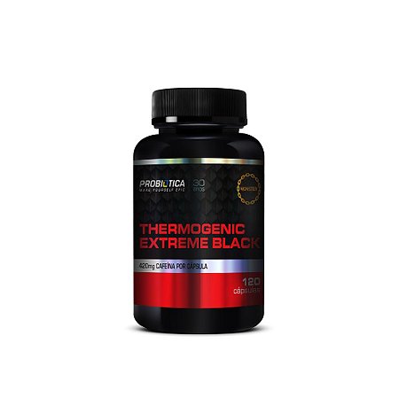 THERMOGENIC EXTREME BLACK PROBIOTICA - 120 CAPS