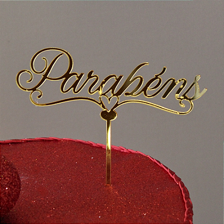 Topo de Bolo - Parabéns