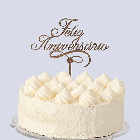 Topo Bolo Feliz Aniversário