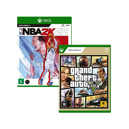 Kit NBA 2K22 + GTA V - Xbox Series X