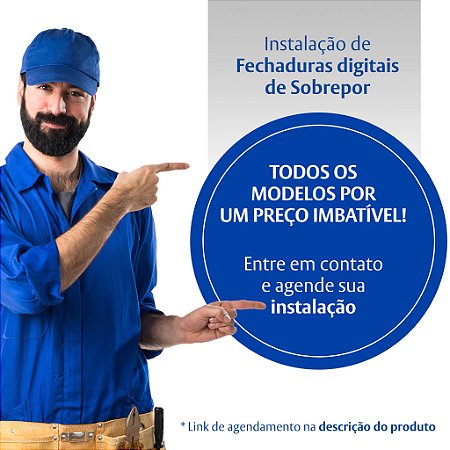 Instalação de Fechaduras Digitais de Sobrepor