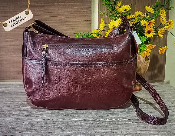 Bolsa de Couro Legitimo Lia Modas (ref-404)