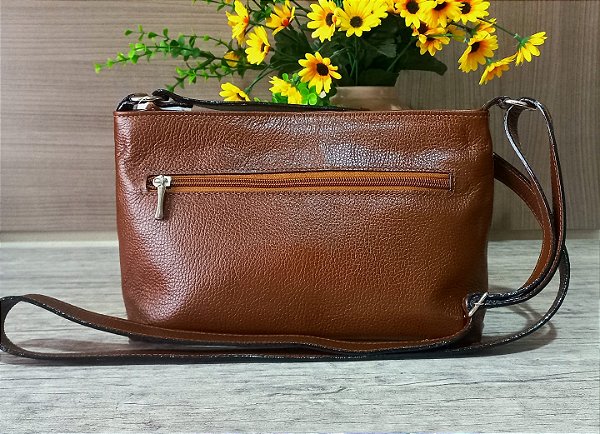 Bolsa Básica Lia Modas (Ref 018) Couro Legítimo