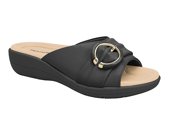 Tamanco Feminino Fascite Anabela Médio Piccadilly 239026
