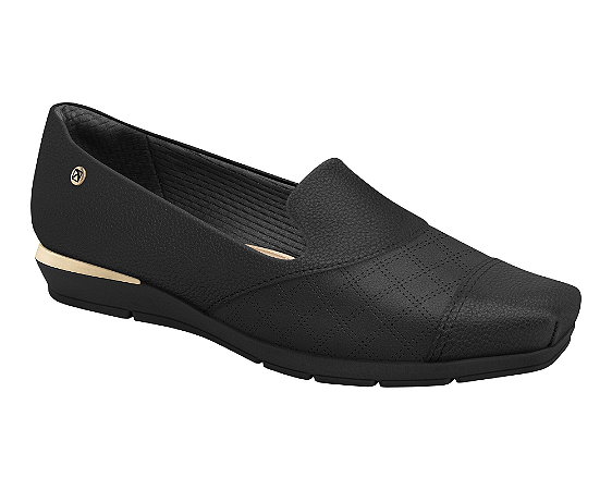 Loafer Fernanda Salto Baixo Preto Piccadilly Maxi 147308