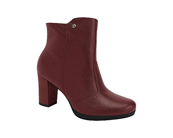 Bota Feminina Deise Cano Curto Salto Alto Piccadilly 130250