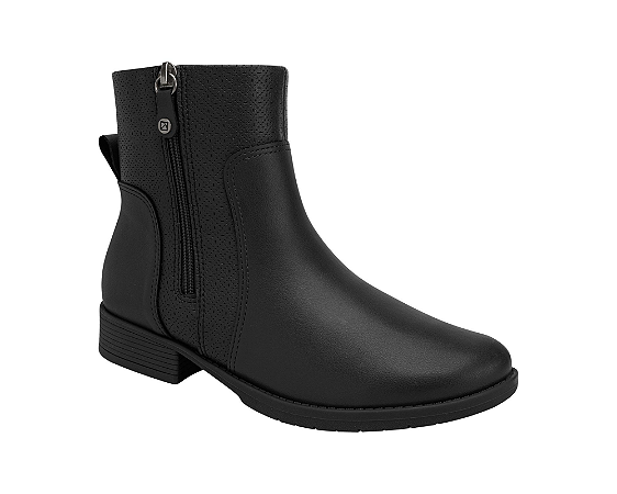 Bota Leci Cano Curto Salto Baixo Piccadilly 653021