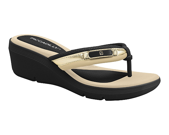 Chinelo Feminino Cecilia Anabela Médio Piccadilly 540410