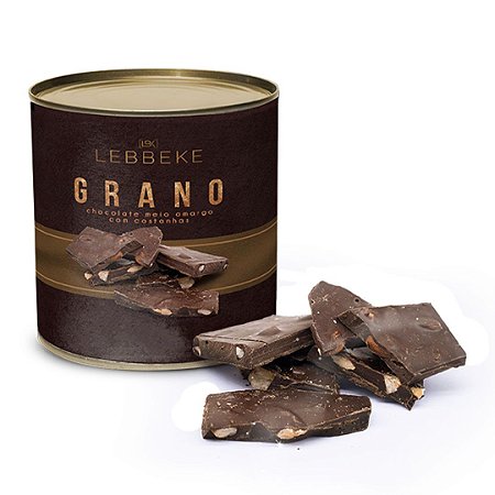 Lascas de Chocolate Meio Amargo com Castanhas - 125g