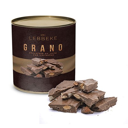 Lascas de Chocolate ao Leite com Castanhas - 125g