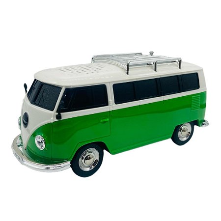 Caixa de Som Bluetooth Modelo Kombi Verde