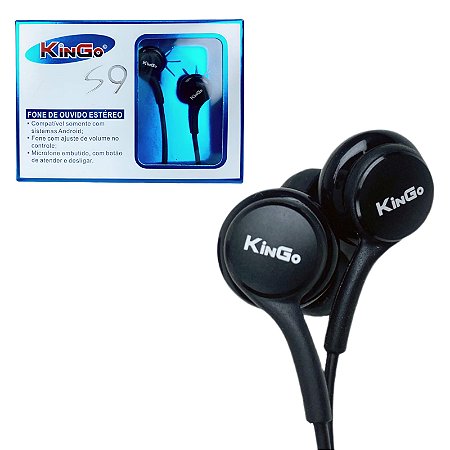 Fone de Ouvido P2 Com Fio Estéreo Compatível Android Kingo S9