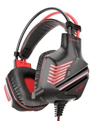 Fone Headset Gamer Hrebos Com Fio Conector P3 e USB HS-805