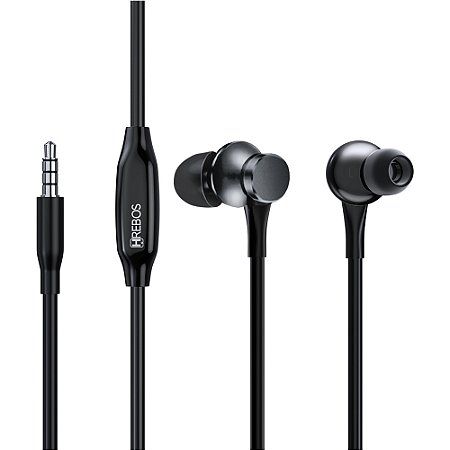Fone de Ouvido Estéreo Com Fio HRebos HS-168