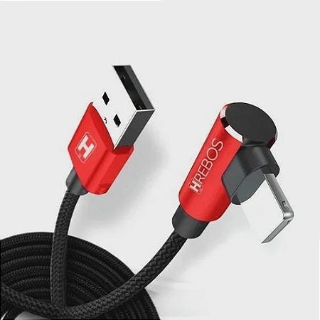 Cabo Tipo C Em L 1 Metro Nylon Hrebos HS-180
