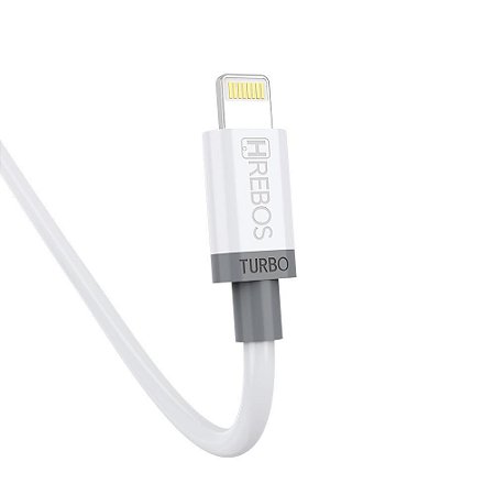 Cabo Turbo USB Para Lightning 3 Metros Hrebos HS-282