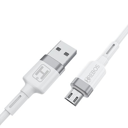 Cabo Turbo USB Para Micro USB V8 3 Metros Rush Hrebos HS-250