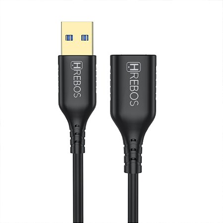 Cabo Extensor USB Macho e Fêmea 1 Metro Hrebos CB-38