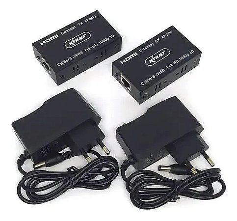 Extensor HDMI Knup 60 Metros Imagem 3D Resolução 1080p KP-3470