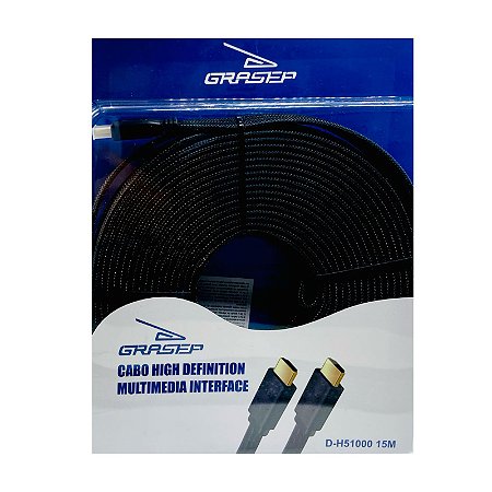 Cabo HDMI Grasep Alta Definição 15 Metros D-H51000