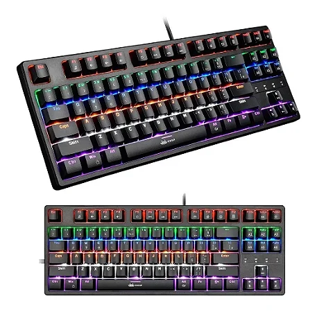 Teclado Multimídia Gamer Com Fio Computador e Notebook Knup TE-107