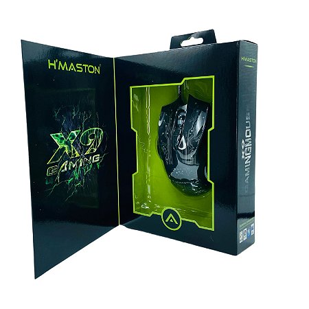 Mouse Gamer Hmaston Com Fio USB 1.3 Metros Toque Sensível X9