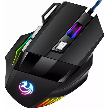 Mouse Gamer Hmaston Com Fio USB 1.3 Metros Toque Sensível X7